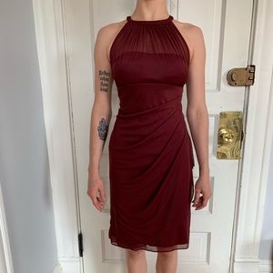 Wine cocktail dress